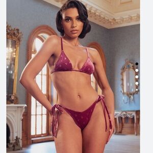 LIMITED EDITION VOIGHT HOT PINK VELOUR BIKINI
